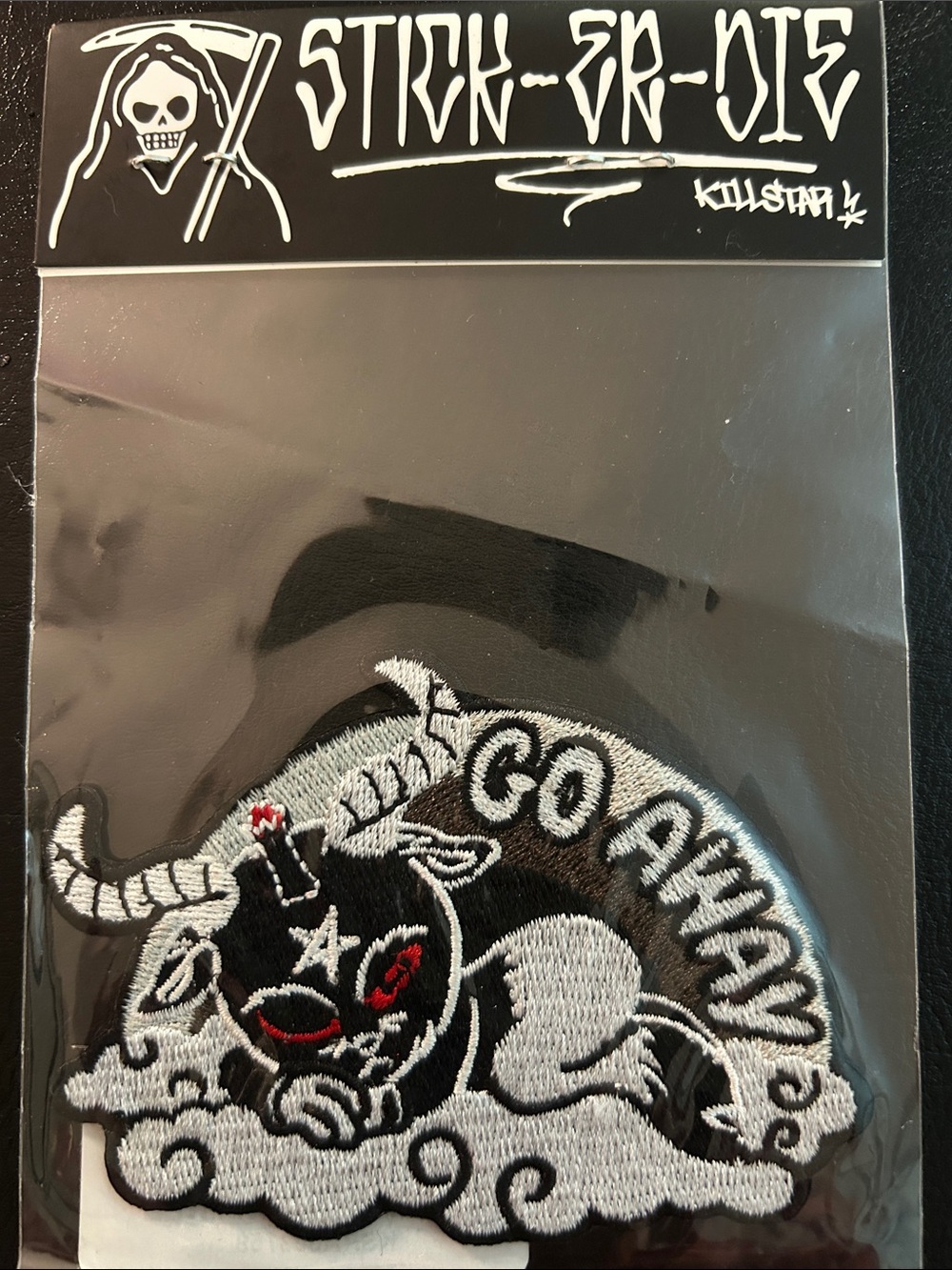 Killstar Go Away Baphomet Baby Baph Embroidered Patch in Original Packaging